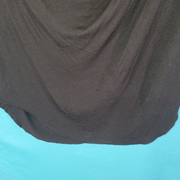 Helmut Lang Black Draped Cowl Neck Top Womens Medium 100% Viscose - Picture 3 of 10